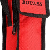 Engelhart, bag for 3 boules game, This boule bag with handle Opening at the top, Opens and closes with zipper and Scratch