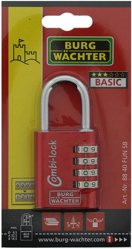 Burg Wächter COMBI LOCK Fun 88 40 mm, 1 Piece 105021984 - Image 3