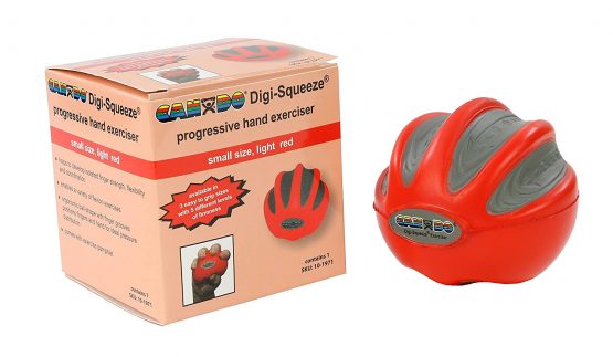 Hand exerciser - finger strengthener Cando Digi-Squeeze, red (light), 10-1971