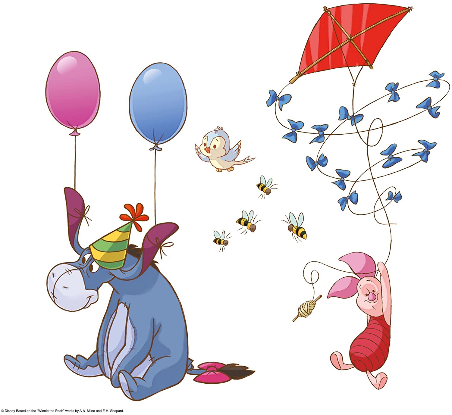 Komar 16403 Disney Winnie The Pooh Freestyle Deco Window Sticker, Multi-Colour (13-Piece) - Image 2