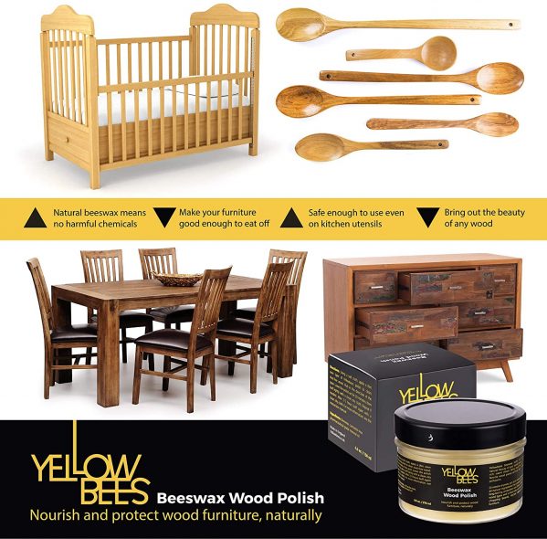 Yellowbees Natural furniture wax,beeswax polish for wood treatment
