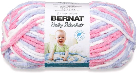 Bernat Baby Blanket 300g - Pink/Blue Ombre, 16110404305