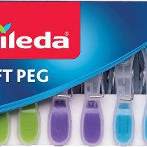 Vileda Soft Pegs 20 Pack, Multicolour, 4.9 x 18 x 9 cm