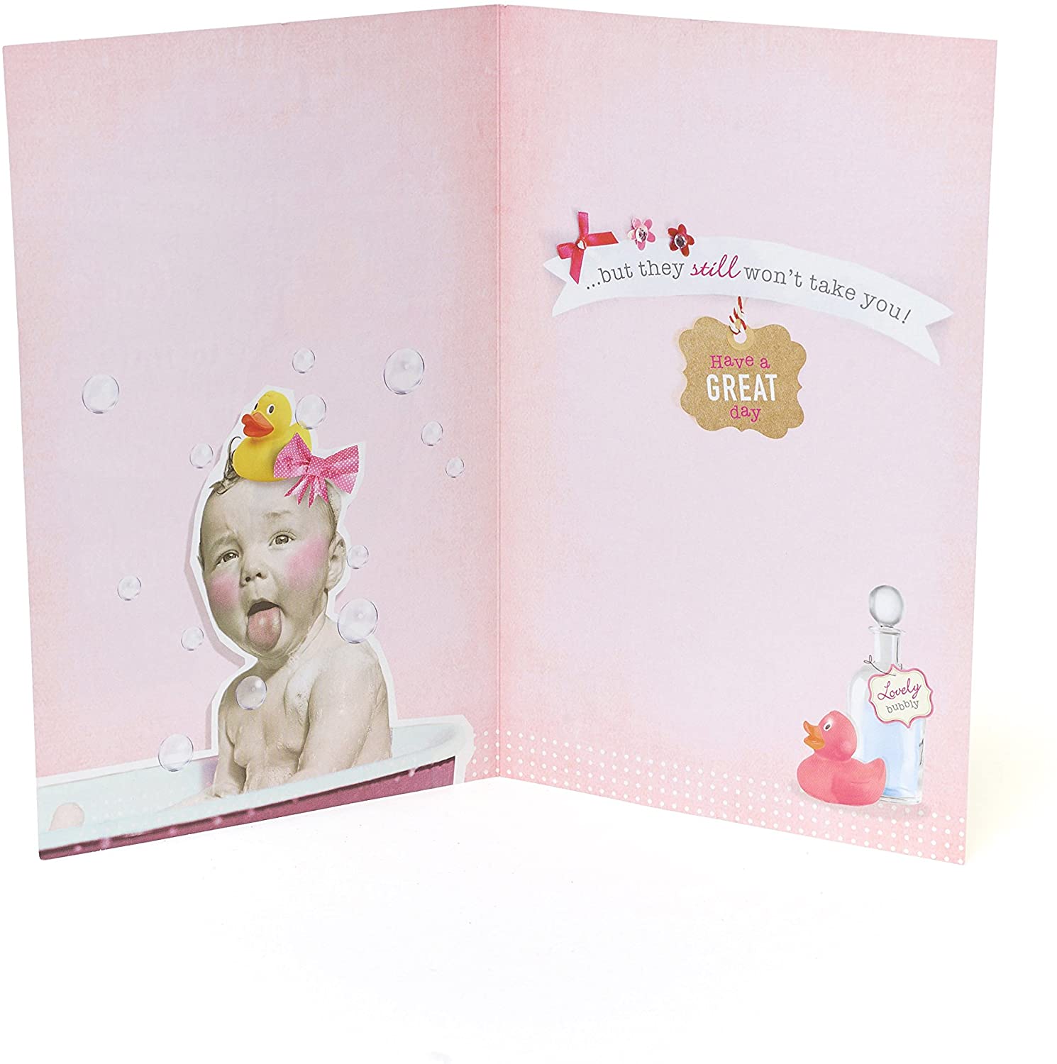 UK Greetings Birthday Card for Sister - Funny Design, green, green|black|beige|brown|grey, 149mm x 229mm - Image 2