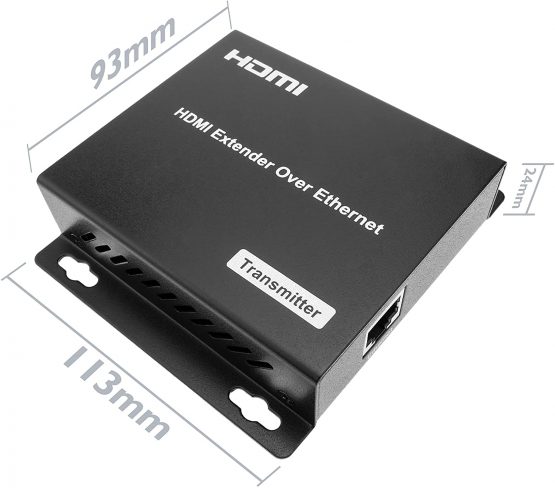 BeMatik HDMI Extender FullHD 1080p over Cat.5e Cat.6 120m Ethernet Cable - Transmitter (HB025) - Image 3
