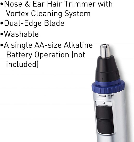 Panasonic ER-GN30 Wet and Dry Electric Nose, Ear and Facial Hair Trimmer for Men - Image 4