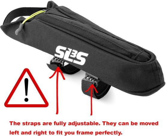 Frame Bag | Aero Bike Top Tube Bag | Bike Bags | Adjustable Straps | Stable And Secure | Low Profile Small Bicycle Stem - Image 3