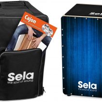 Sela SE 148 NL Varios Blue Cajon Set with backpack, cajon pad, Dutch cajon method, CD and DVD
