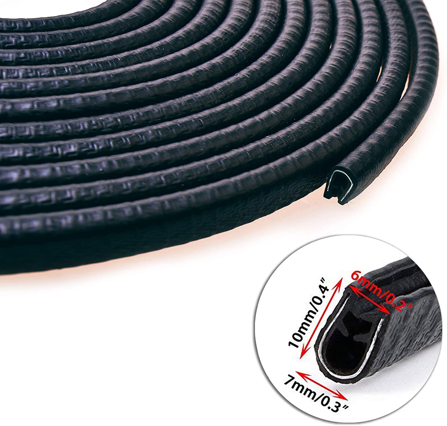 Car Door Edge Guard Protector Strips U Shape Rubber Door Seal Trim for Car Mental Edges Boat Grip Range 1.0mm to 2.5mm (5m) - Image 3