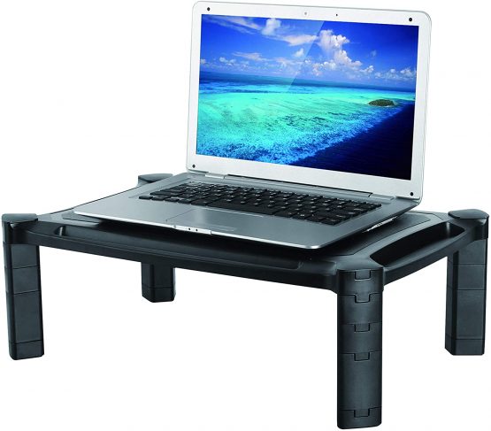 Newstar NSMONITOR20 Laptop or Monitor Stand/Riser, Height Adjustable - Black - Image 3