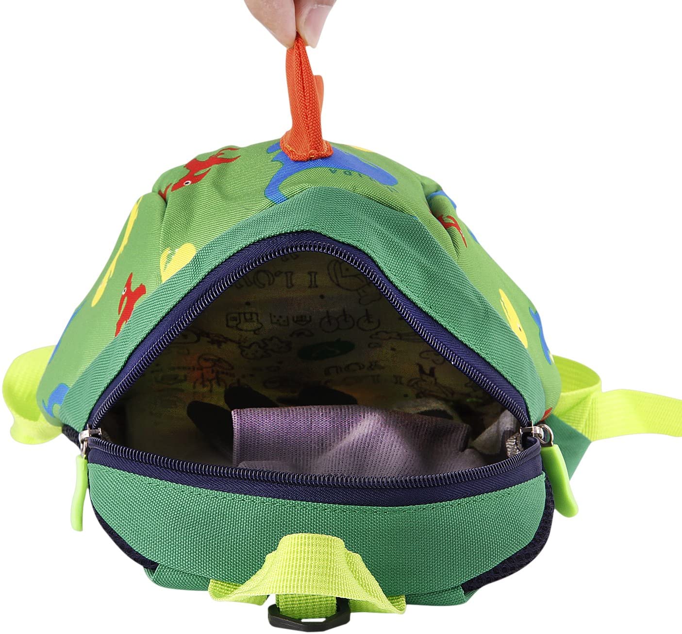 IPENNY Baby Reins Backpack Dinosaur Cartoon Toddler Rucksack Kindergarten School Book Bag Anti-lost Strap Walker Shoulder Bag Travel Snack Lunch Bag Toy Storage Daypack - Image 4