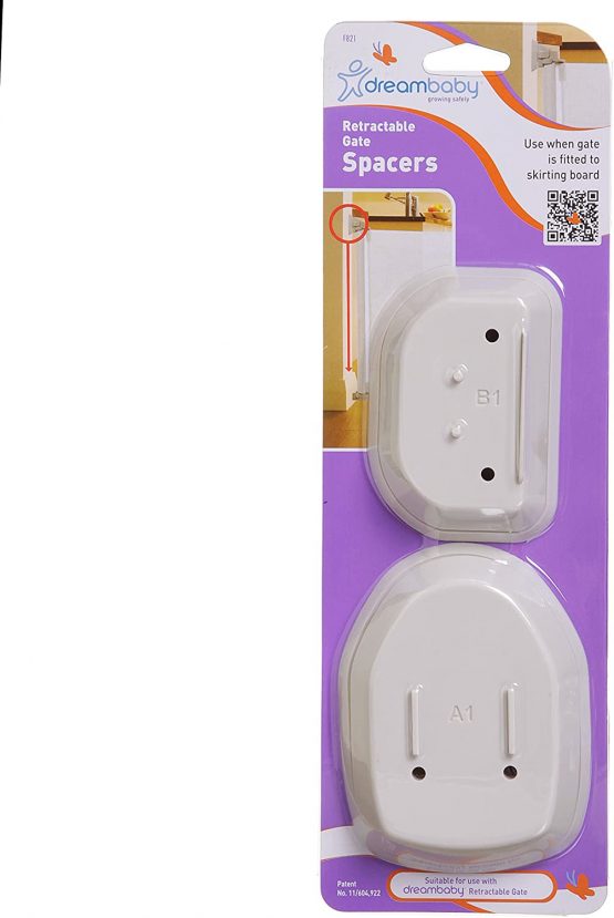 Dreambaby Wall Protective Retractable Baby Gate Wall Spacer Compatible with All Indoor and Outdoor Gates (30.48 x 10.16 x 2.54 cm) - White - Image 4