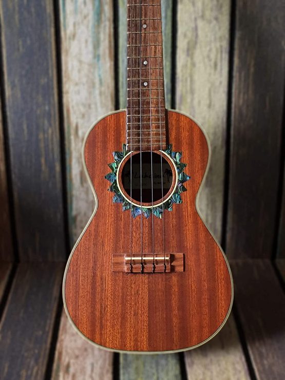 Inlay Sticker Decal for Tenor Ukulele - Soundhole Rosette/Purfling - Sun - Abalone Blue UKR-304SP-AB-T - Image 4
