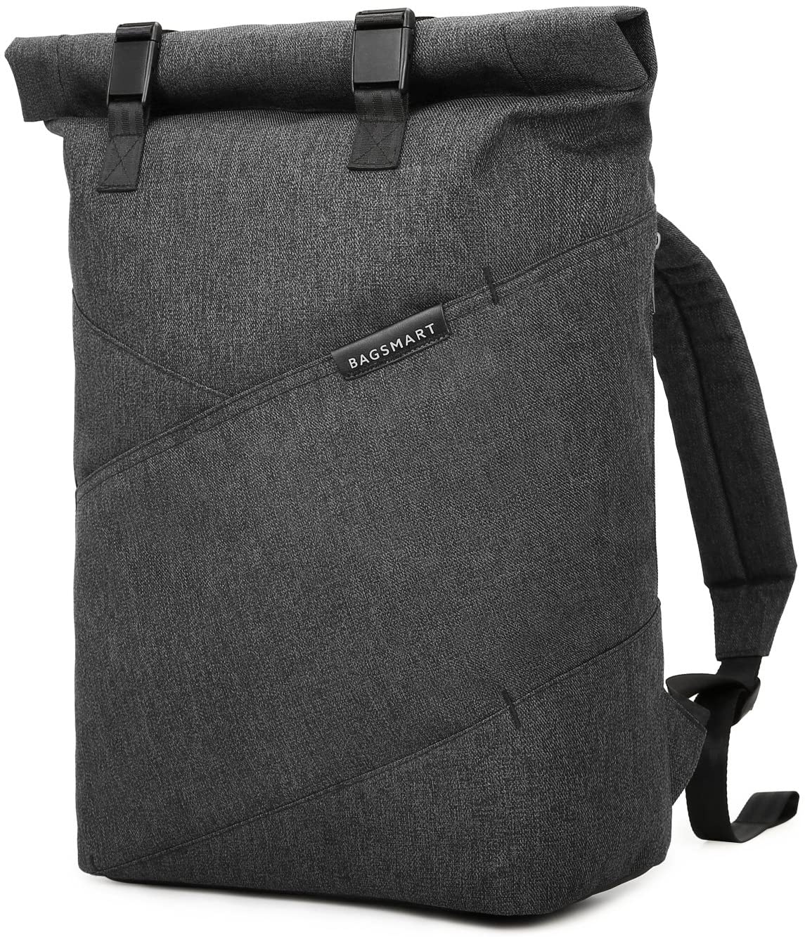 BAGSMART Mens RollTop Laptop Backpack Casual Cycling Rucksack College