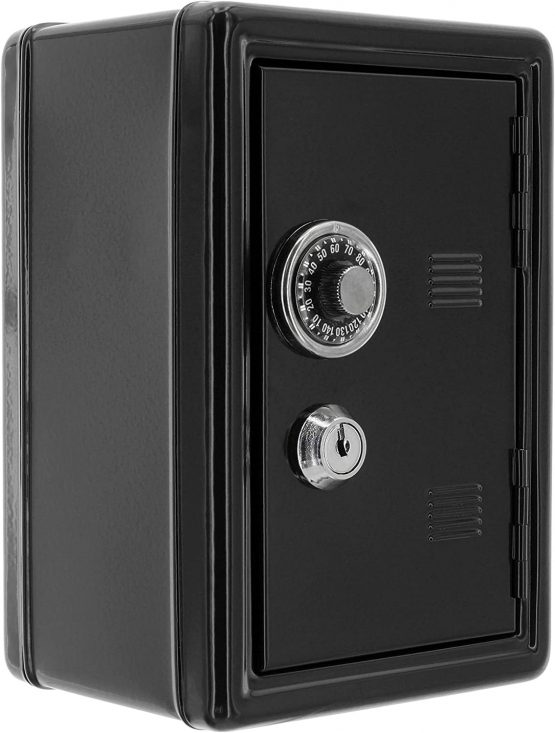 MIK Funshopping Box Safe with Key Black - Image 2