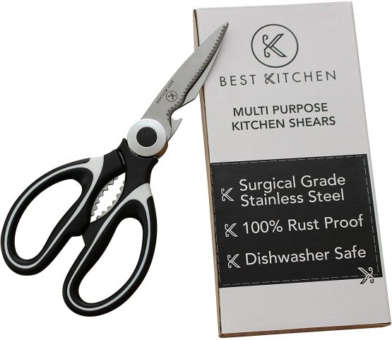 Best kitchen Heavy Duty Cooking Scissors for Poultry, Meat, Herb Cutting – Multipurpose Dishwasher Safe Kitchen Shears - Surgical Grade Stainless Steel