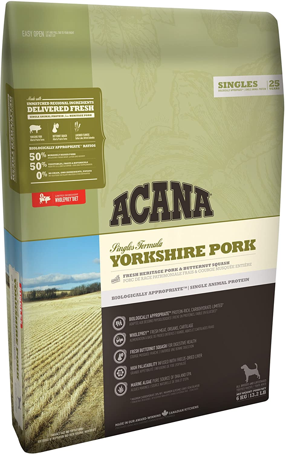 Acana Yorkshire Pork Dog Food, 11.4 kg, 11.4 kg (Pack of 1) - Image 2