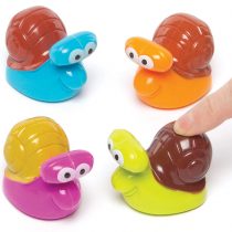 Baker Ross AG663 Kids Snail Pull Back Racers (Pack of 4) Perfect for Kids to Play With
