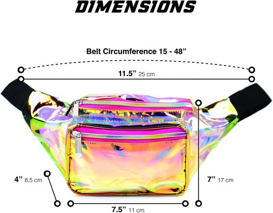 SoJourner Rave Bum Bag Waist Pack | for women, men and kids | fits small medium large - Image 4