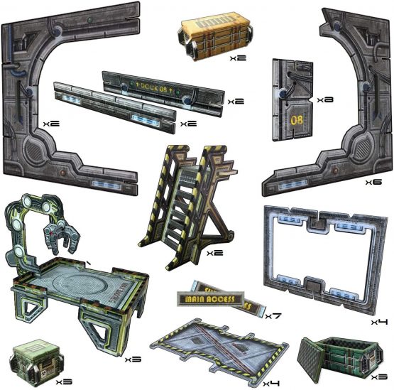 Battle Systems Sci-Fi Terrain - 28mm Modular 3D Space Terrain - Perfect for Wargaming and Roleplaying Tabletop Games - Full Colour Printed 3D 40K Multi Level Building Models (Arrival Bay) - Image 3