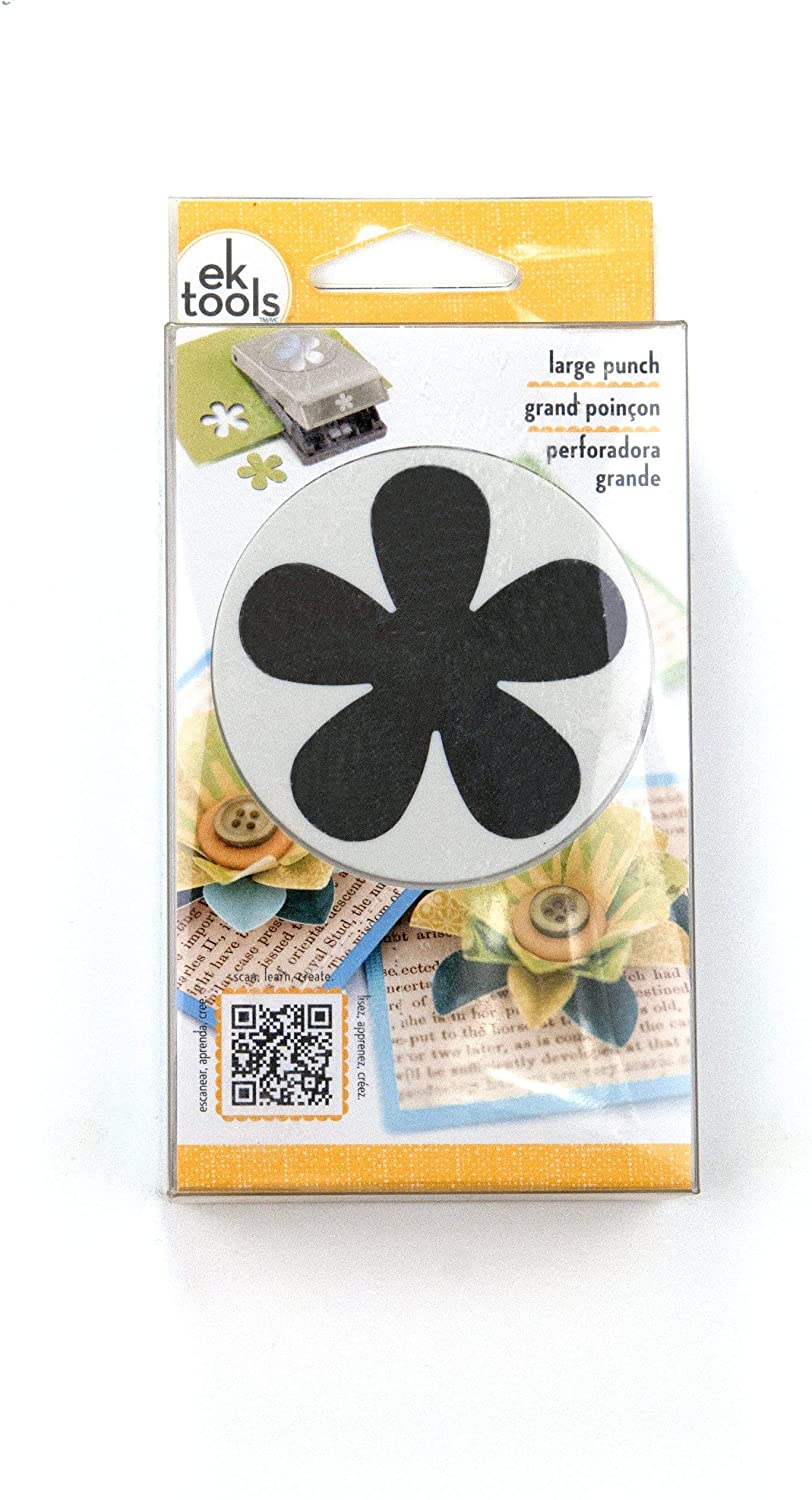 EKSuccess EKSuccess - Large Punch: Retro Flower, Grey - Image 2