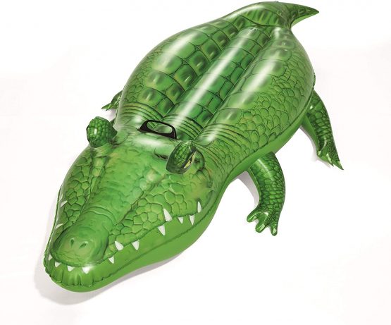 Bestway 41010 Inflatable Crocodile Pool Float Ride-On, Green 168 x 89 cm - Image 4