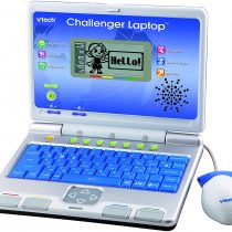 VTech Challenger Laptop, Blue, Kids Laptop with Vocabulary, Maths & French Learning Games, 2 Player Kids Computer, Educational Toy Computer for Kids, Fun Laptop, Boys and Girls Ages 4 Years +