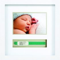 Pearhead Baby Hospital ID Bracelet and Photo Keepsake Frame, Newborn Baby Gifts, New Baby Gift for Expecting Parents