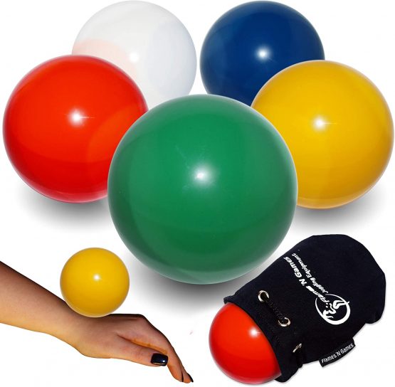 Flames N Games Juggle Dream Practice Contact Ball + Suede Bag - Pro Contact Balls for all Abilities. Available in 3 sizes and 5 colours!! (Red, 70mm)