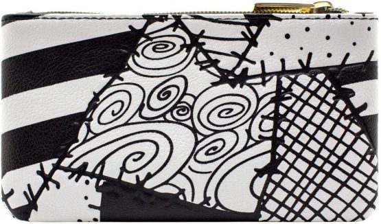 Nightmare Before Christmas Patchwork Black Coin & Card Clutch Purse - Image 4