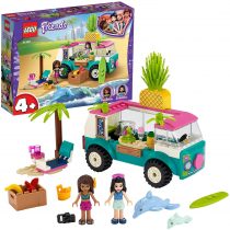 LEGO 41397 Friends Juice Truck Toy Playset with Emma, 2 Dolphins and Beach Scene, for Preschool Kids 4 + Year Old
