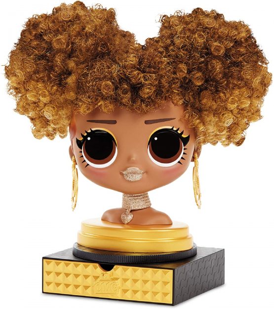 LOL Surprise OMG Styling Head with Stick-on Hair for Endless Styles - 30 Surprises and Accessories - Royal Bee - Image 3