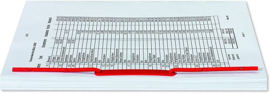 Elba Tric System 100421094 Filing/Bundling Legs 80 mm Pack of 100 Red - Image 2