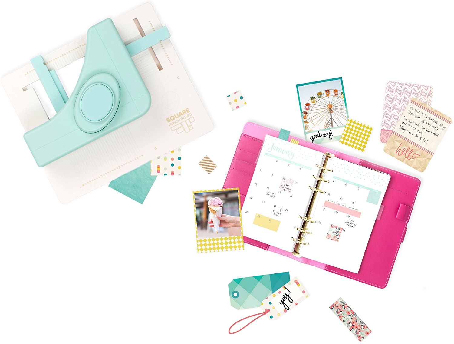 We R Memory Keepers Square Punch Board BigaMart