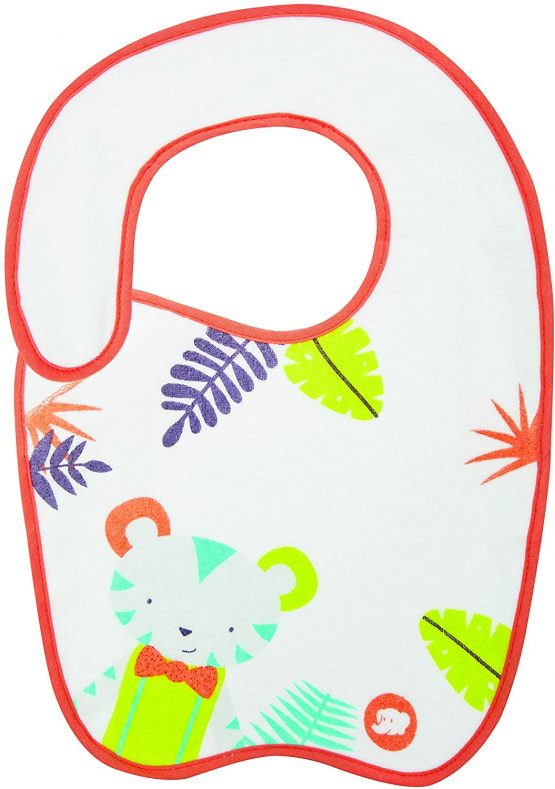 Bébé Confort Set of 5 Bibs Cotton Bibs Size 1-2 for Children Aged 4 Months White - Image 2
