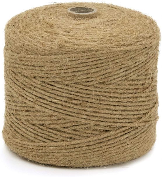 Creative Deco 985 Feet Jute Twine Rope String Natural Brown | 300 m Garden String Roll | 2-3 mm Thickness 3 Ply | Perfect Cord for Cat Arts and Crafts DIY Decoration Gift Wrapping | Thick & Strong - Image 2
