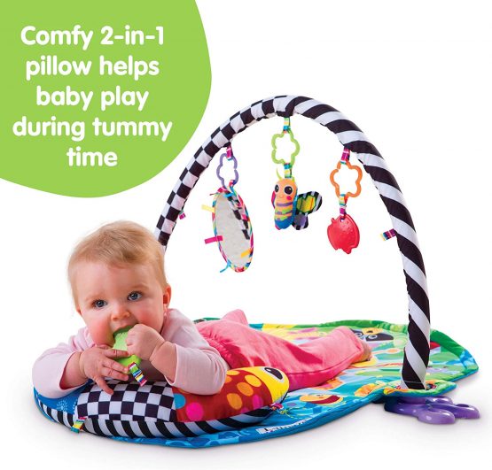 LAMAZE Freddie The Firefly Baby Activity Play Mat, 3-in-1 Baby Gym With 3 Sensory Toys For Babies, Multicoloured - Image 4