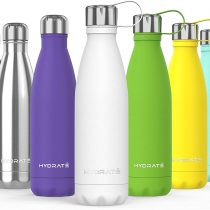 HYDRATE Super Insulated Stainless Steel Water Bottle - BPA Free, Vacuum Flask - 24 Hours Cold & 12 Hours Hot