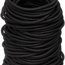 100 Pieces Hair Elastics Hair Ties Ponytail Holders Hair Bands Bulk (Black)