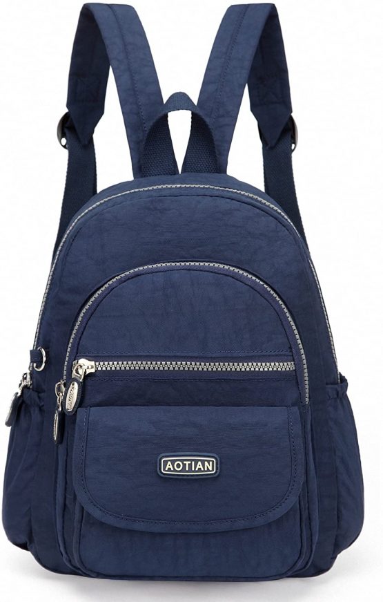 AOTIAN Nylon Lightweight Sturdy Little Casual Backpack 7 L Deep Blue
