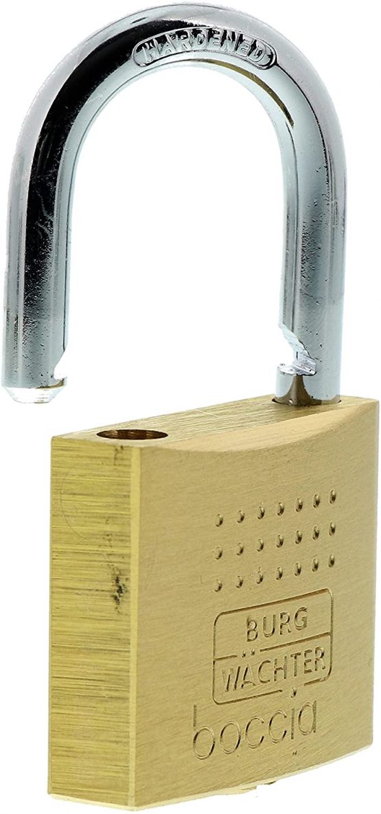 Burg Wächter Boccia 450 40 SB Padlock, 6.5 mm Shackle Thickness, Drilling and Pinch Protection, 2 Keys, 40 mm - Image 4