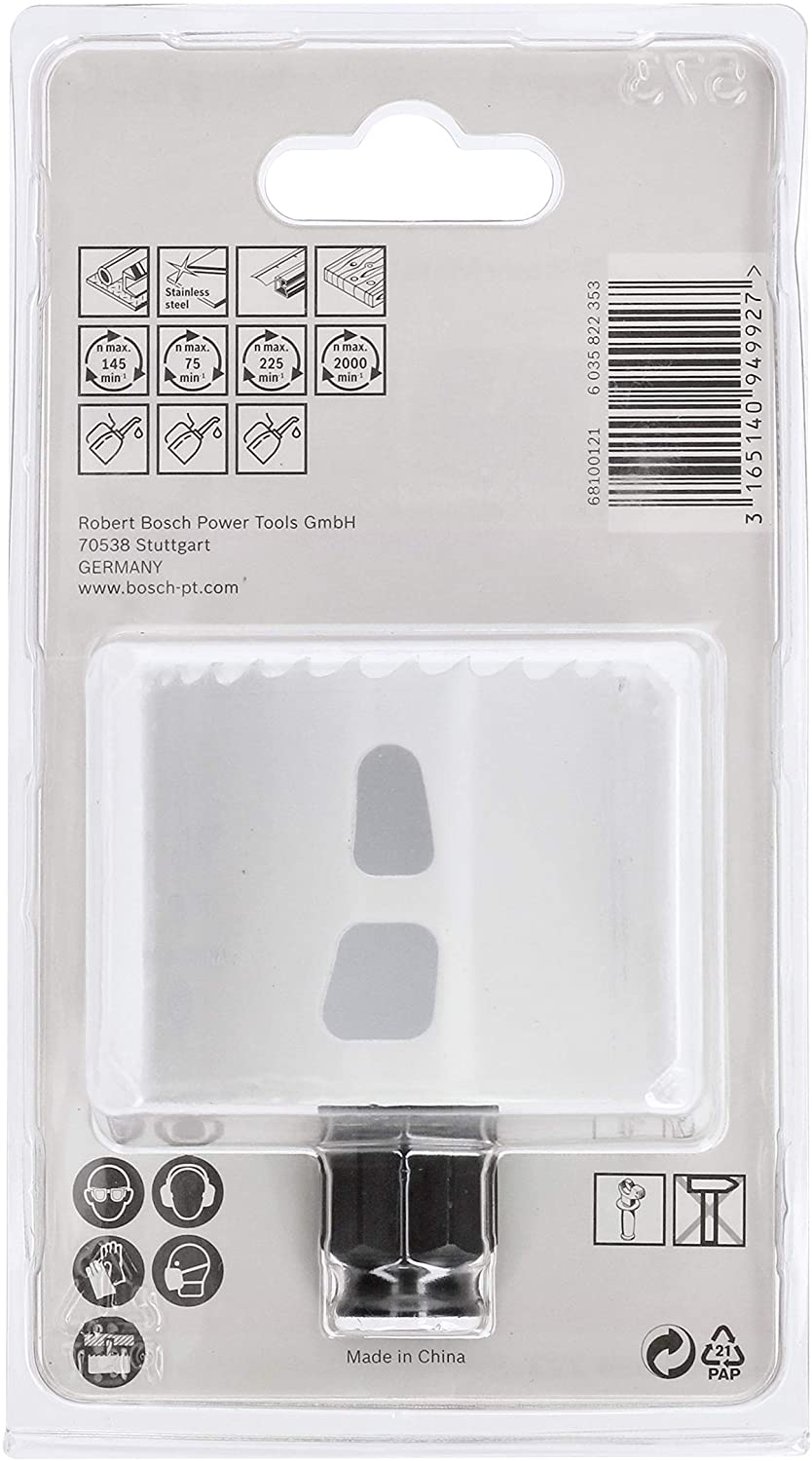 BOSCH Bi-Metal Hole Saw (for Wood and Metals 8% Cobalt Alloy, Progressive Tooth Design, diameter 59 mm, Accessory Drills) - Image 3