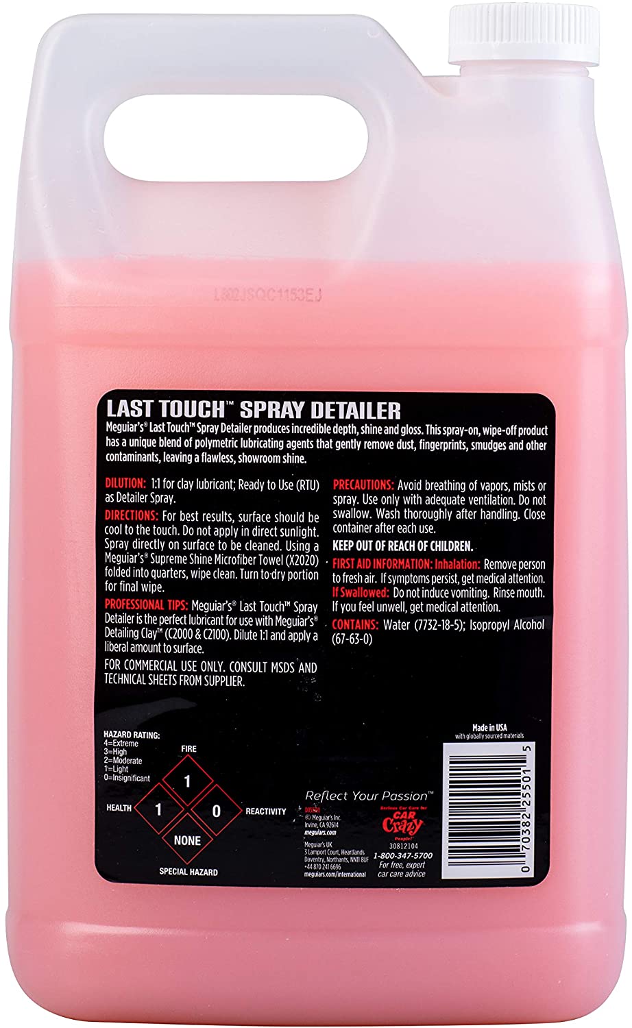 Meguiar's D15501 Detailer Last Touch Spray Detailer 3.79L enhanced glosss and protection, 3.79 l (Pack of 1) - Image 3