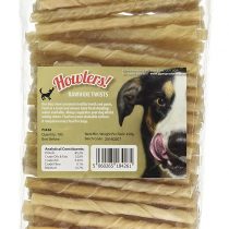 Howlers Natural Rawhide Twists, 13 cm, Pack of 100, 450g