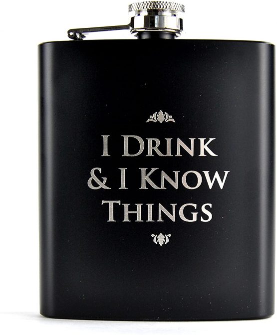 Game of Thrones Hip Flask | I Drink and Know Things | 200ml