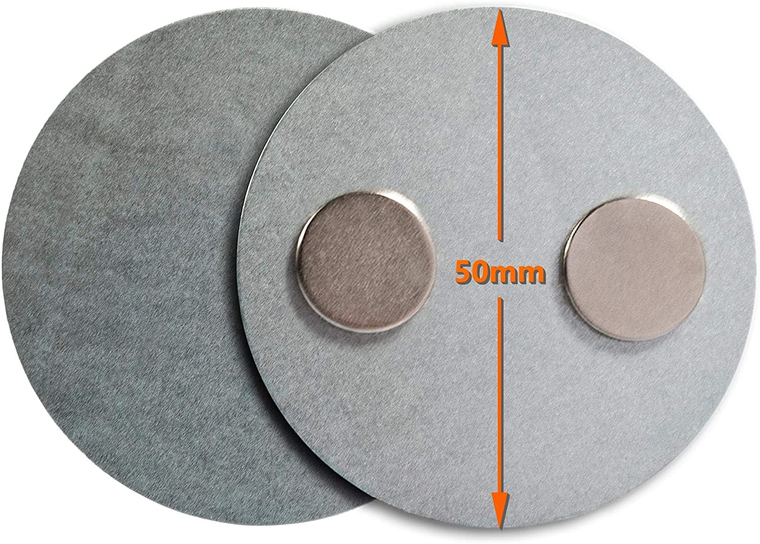 ECENCE 3pcs Magnetic Smoke Detector Mount Magnetic Adhesive Pads for Smoke Alarms diameter 50mm, Fast & Safe Mounting - Image 2