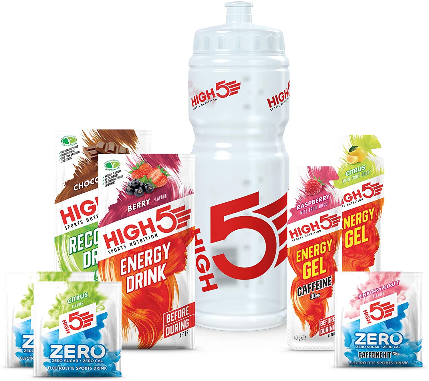 HIGH5 Starter Kit Nutrition Pack Combining Energy, Hydration & Recovery, 8 Count (Pack of 1)