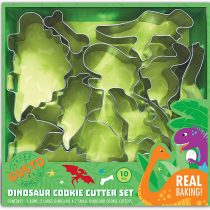 10 Pc Childrens Dinosaur Cookie Cutters. Great Childrens Baking Set Boys, Baking Sets for Children Idea - Baking Dinosaur Gifts or Girls and Boys