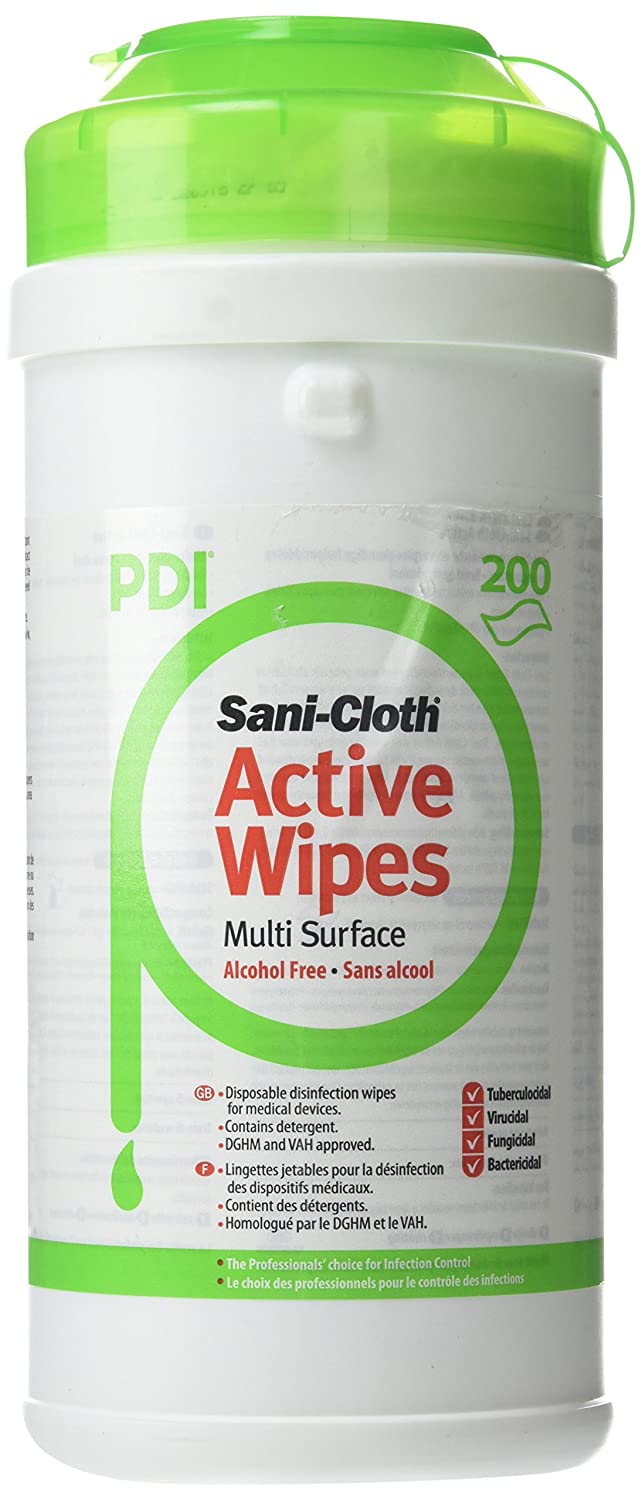 Sani-Cloth Unxp00190 Active Non-Alcoholic Towels, White, 200 Pieces, 1 count (Pack of 200)