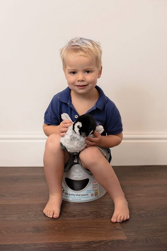 Pourty Easy-to-Pour Potty (Penguin Grey), P1GR - Image 3